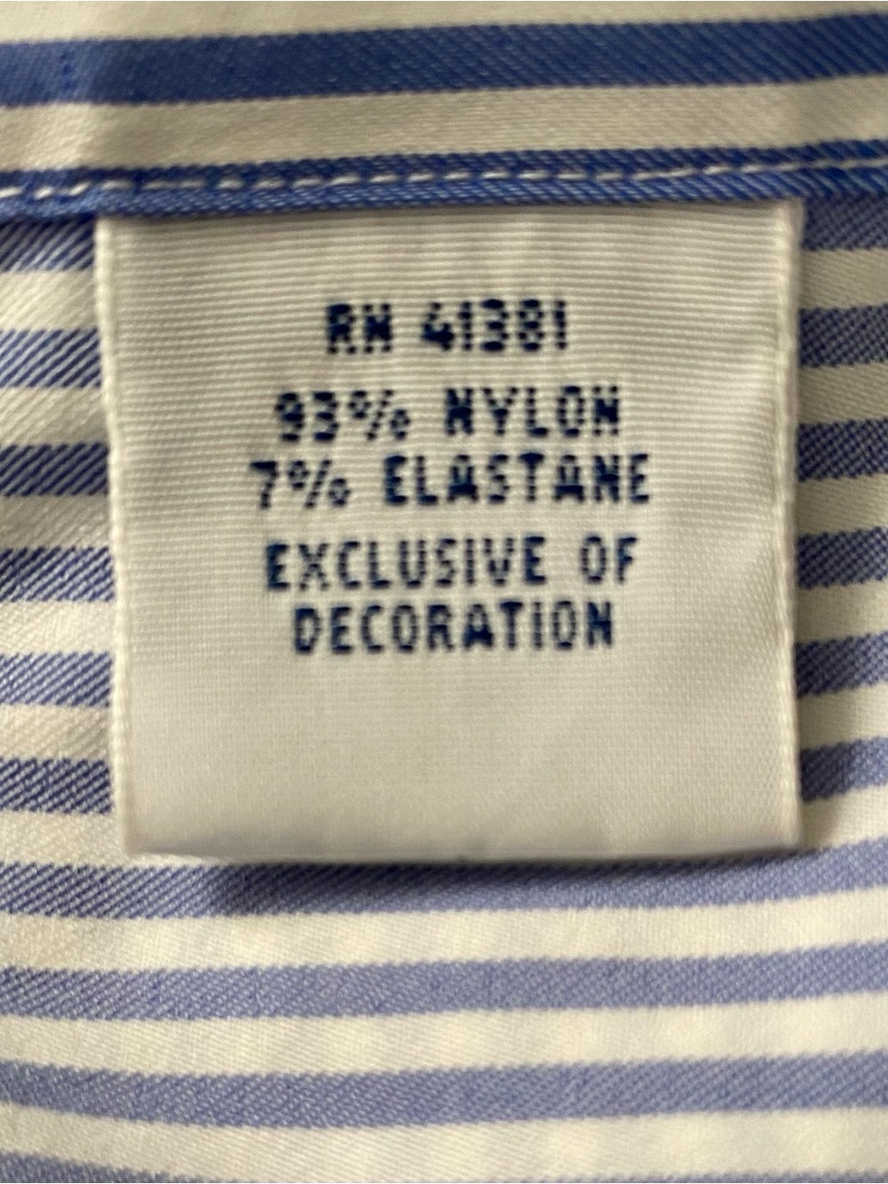 Polo Ralph Lauren Women's Slim Fit Shirt Blue White Stripe Nylon stretch medium - Picture 5 of 15